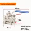 304 Stainless Steel Ball Valve, 1/2/3-Piece, Internal Thread Water Switch, Size DN15/DN10
