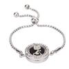 Essential Oil Diffuser Bracelet Stainless Steel Aromatherapy Locket Adjustable Bracelet for Women