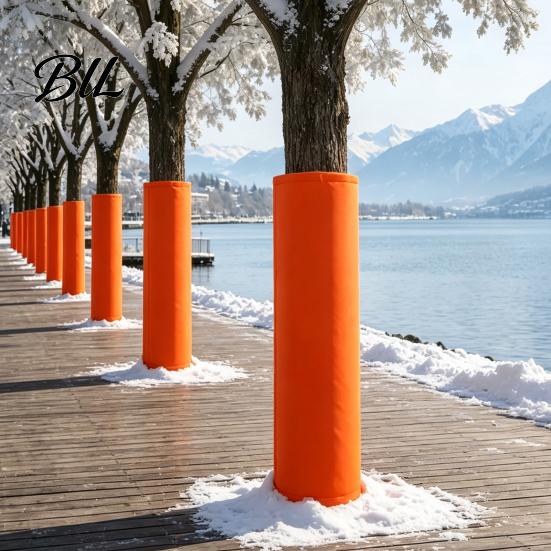 Oxford Cloth Tree Cover Trunk Protector, Thermal Insulation Wrap with Drawstring, Freeze Outdoor Plant Protector Protection Winter Bark for