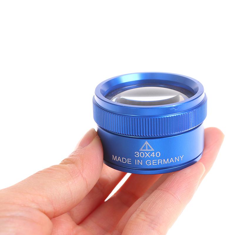 Premium 30X 40Mm Measuring Magnifier Magnifying Glass Lens Loop Microscope