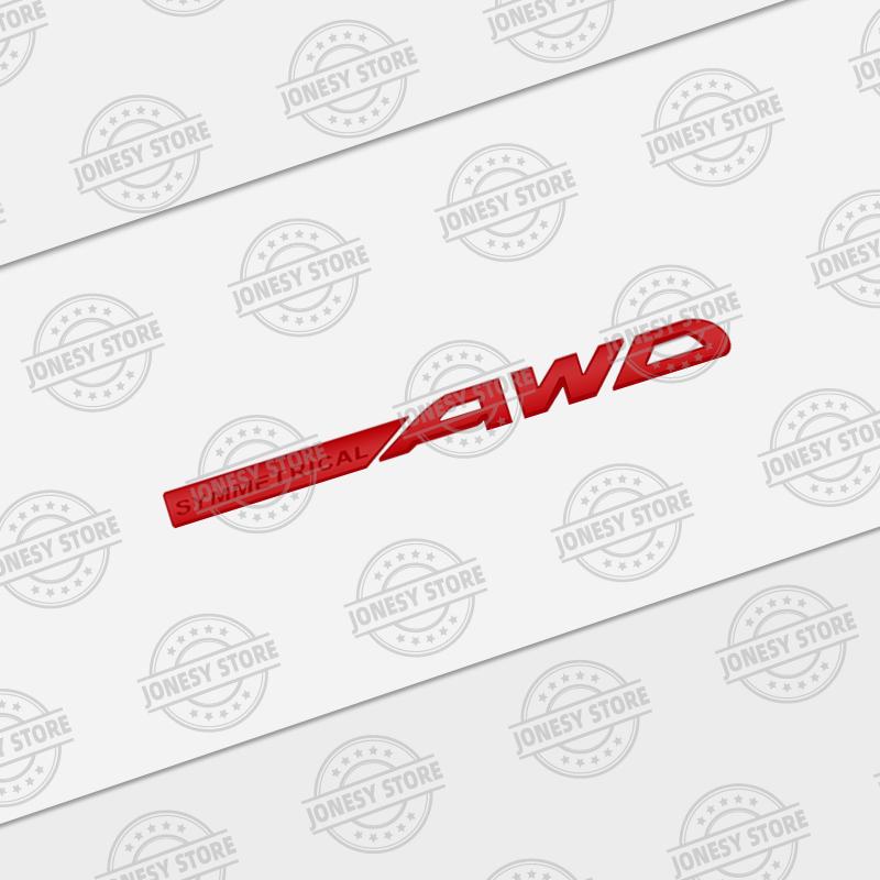 Auto Metal SYMMETRICAL AWD Logo 3D Badge Lettering Decals Trunk Sticker For Subaru Legacy XV Outback Forester Impreza BRZ STI Y2