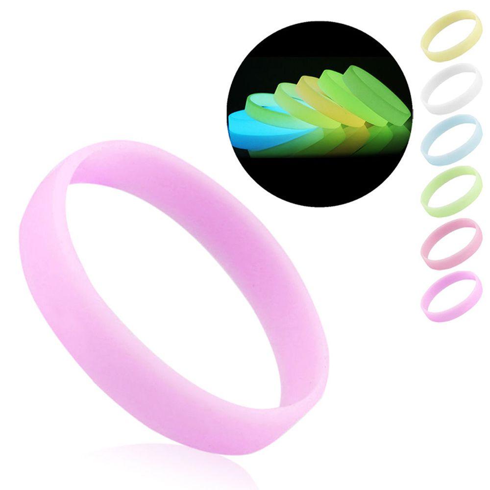 Bands Hand Bands Sports Wristbands Fitness Wristband Silicone Sweat Band Luminous Rubber Bracelets