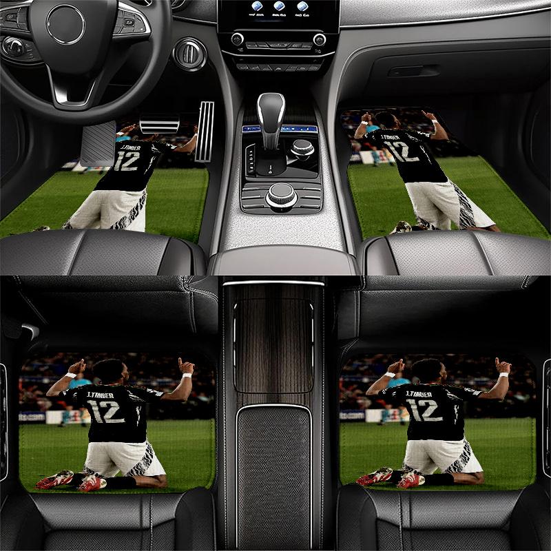 Timber pattern Black Car Floor Mats Full Coverage All-Season Car Mats, XPE Non-Slip And Wear-Resistant Mats Suitable for SUV Interiors, Textured Car