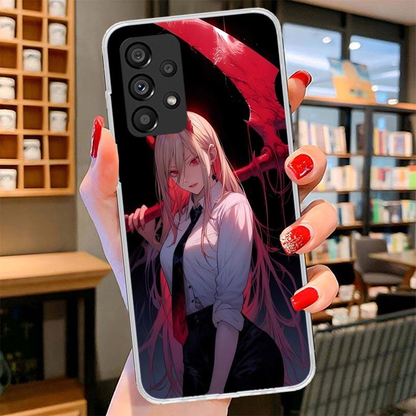 C-Chainsaw Mans Power Phone Case For Samsung Galaxy A12 A22 A32 A52 A72 A02S Phone Case Note 20 Ultra 10 S10 Plus A51 A71 A50S A