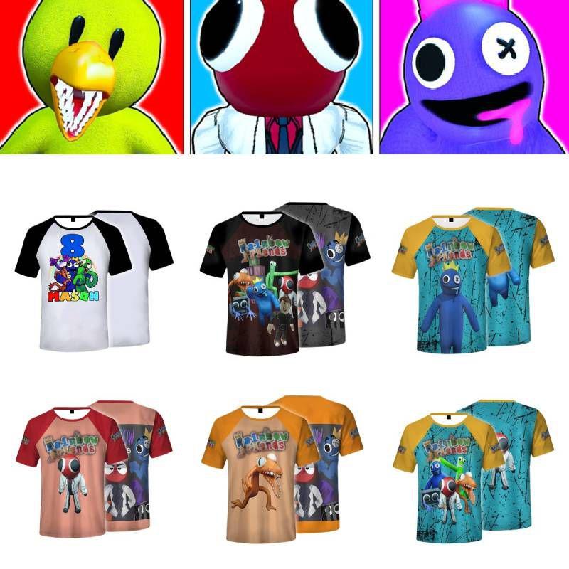 Vibrant Roblox Rainbow Friends T-shirt For Adults Comfortable And Casual