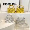 Geometric Handbag Designer For Women Luxuy Gold Evening Clutch Bag Fashion Party Purse Silver Lady Mini Crossbody Bag