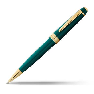 Cross bailey светло-полированная зеленая смола золотая шариковая ручка золотистого тона шариковая ручка тона