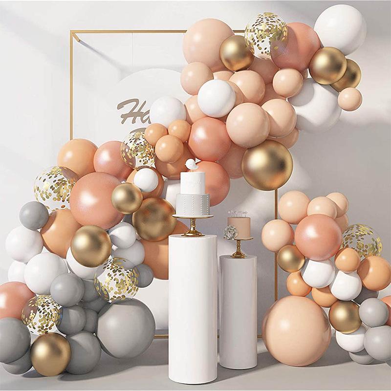Wedding Birthday Baby Shower Gender Reveal Decorations Dusty Blue White Balloon Arch Garland Kit