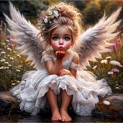 DIY 5D Алмазная картина Фея Полная круглая мозаика Пейзаж Картина вышивка крестом Набор Искусство Стразы DIY Хобби Домашний декор