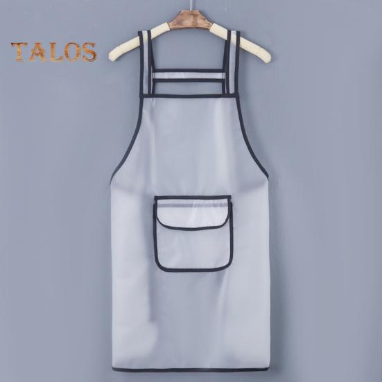 Фартук с двойным плечом, большой карман, водонепроницаемый, 2 стиля, полезный, быстросохнущий нагрудник для приготовления пищи для ресторана