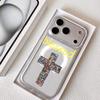 Модный Чехол-Крест для Телефона iPhone 17 16 15 14 13 12 Pro Max Plus С Магнитным Кристально Чистым Чехлом Беспроводная Зарядка