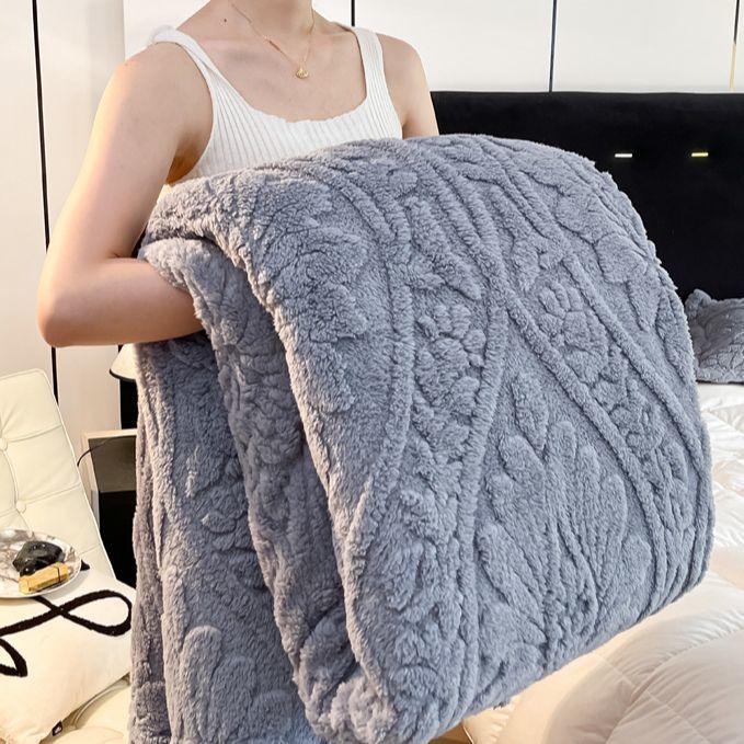 Одеяло из бархата Тафу, супертолстое теплое одеяло, зимнее толстое фланелевое простынь-одеяло