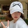 Casual Embroidery Baseball Hat Adjustable Women's Peaked Cap Fashion Bow Baseball Cap  Teenagers