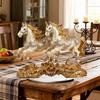 Yousheng Acrylic Horse Centerpiece 2D Flat Coin Horse Ornament Tabletop Horse Decoration for Living Room Bedroom Home Office Desk Shelf