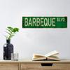 One Piece "BBQ Avenue" Metal Tin Sign (16x4 Inches / 40cm*10cm) Vintage Sign Decoration Wall Art Wall Decoration Room Decoration