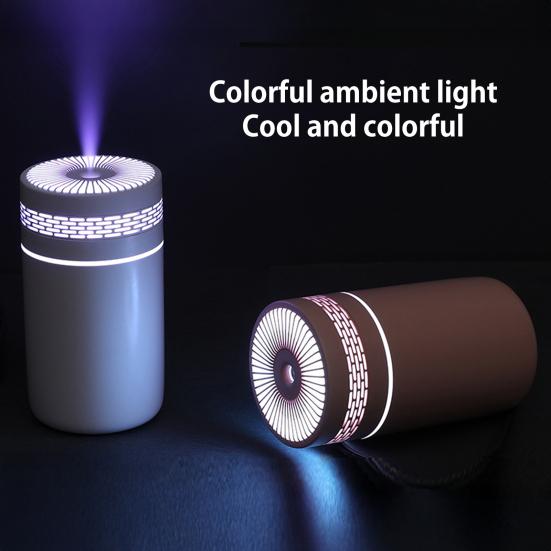 Air Humidifier with Light 2 Modes Adjustable Quiet Operation USB-Powered Cool Mist Humidifier