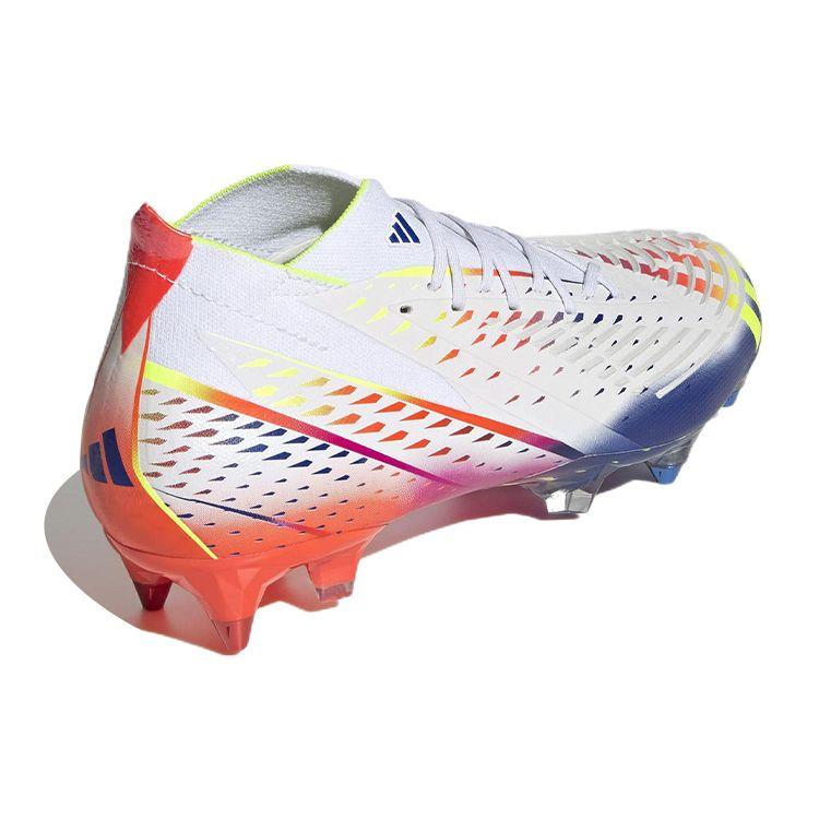 Adidas Predator Edge.1 SG Al Rihla Pack - белые мужские кроссовки Cloud-White Solar-Yellow Power-Blue GW1021