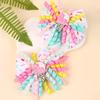 2Pcs New Cute Ice Cream Roll Flower Hair Clip Rainbow Ribbed Hair Accessories Children Girl Hair Card Cartoon Unicorn Clip Gift