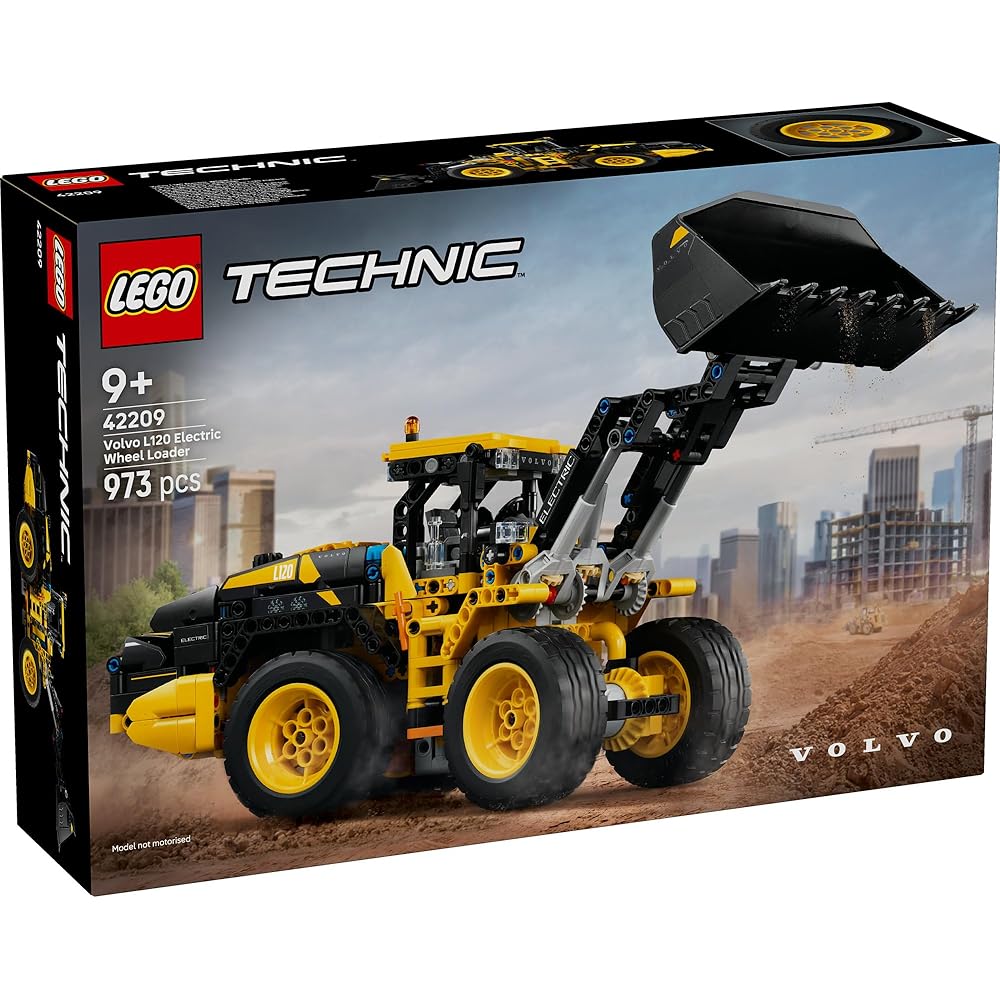 LEGO Technic Volvo L120 Electric Tractor Shovel Toy Building Set for Kids Ages 9-11, Construction Vehicle Model 42209
