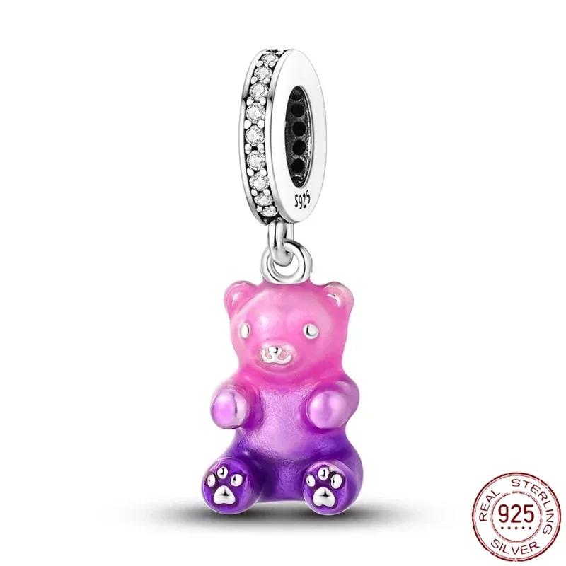 Fashion Copper Spring Colorful Butterfly Flowers Charms Beads Fit Original Bracelets Fine Diy Jewelry