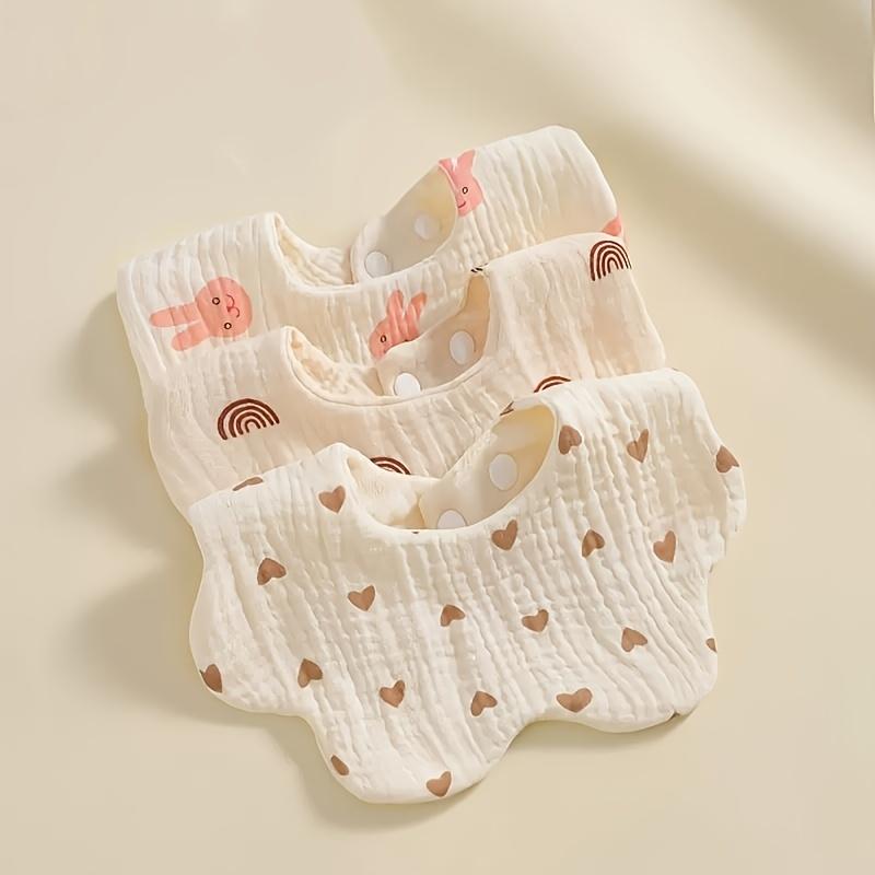 2/3pcs Newborn Baby Bibs Infant Burp Cloths Baby Stuff Feeding Drool Bandana Saliva Towel Toddler Bib Baby Accessories