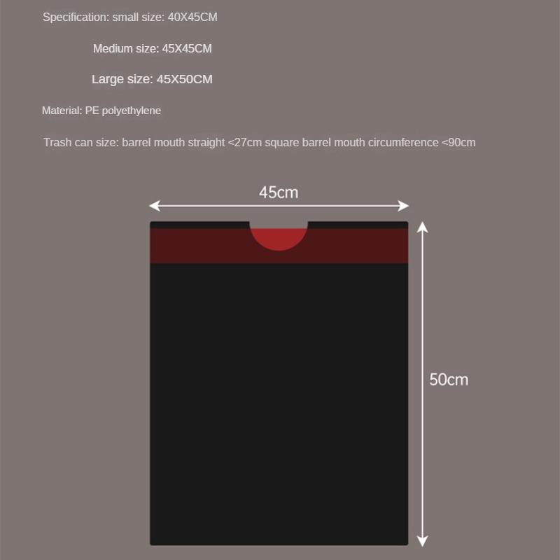 Негрязные мешки для мусора на шнурке, увеличенные и утолщенные бытовые кухонные одноразовые портативные бытовые пластиковые пакеты на шнурке