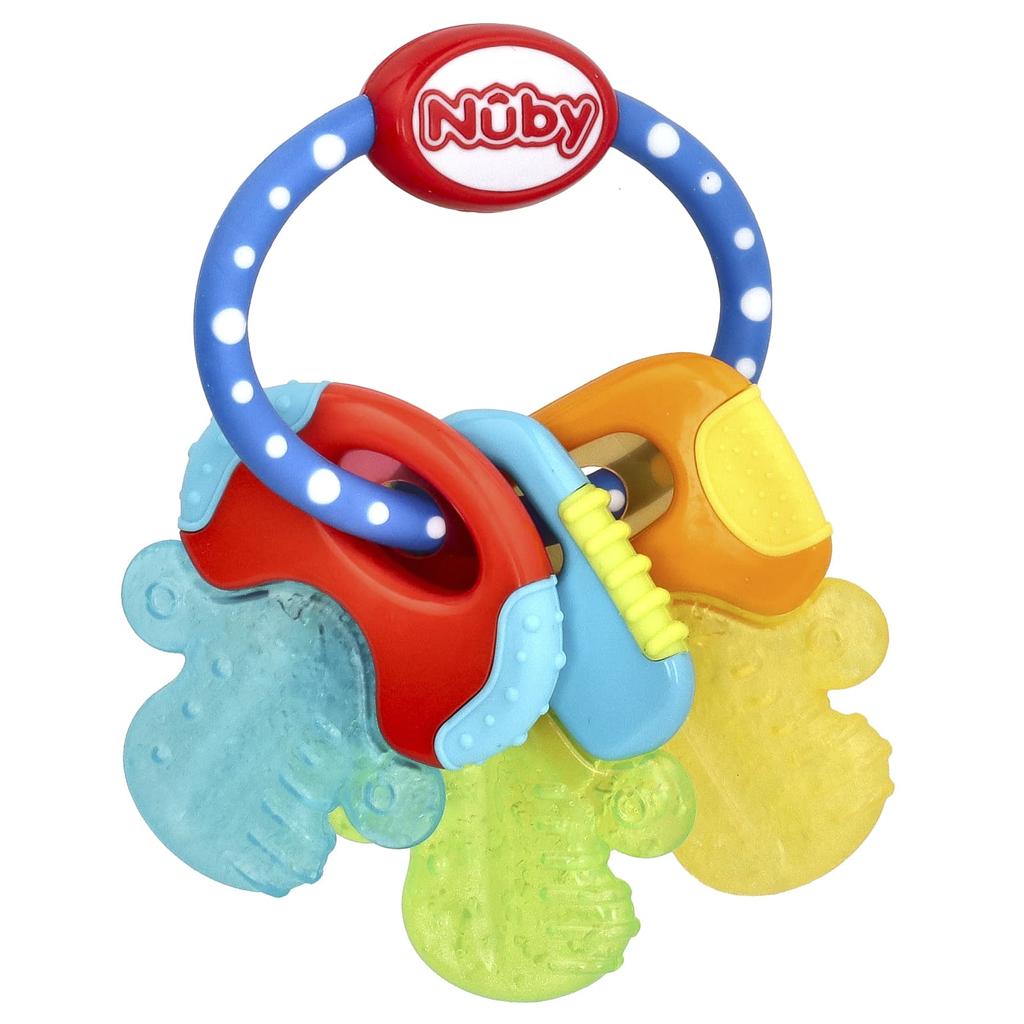 Nuby Ключ IcyBite, 3+ месяца, синий, 1 шт.