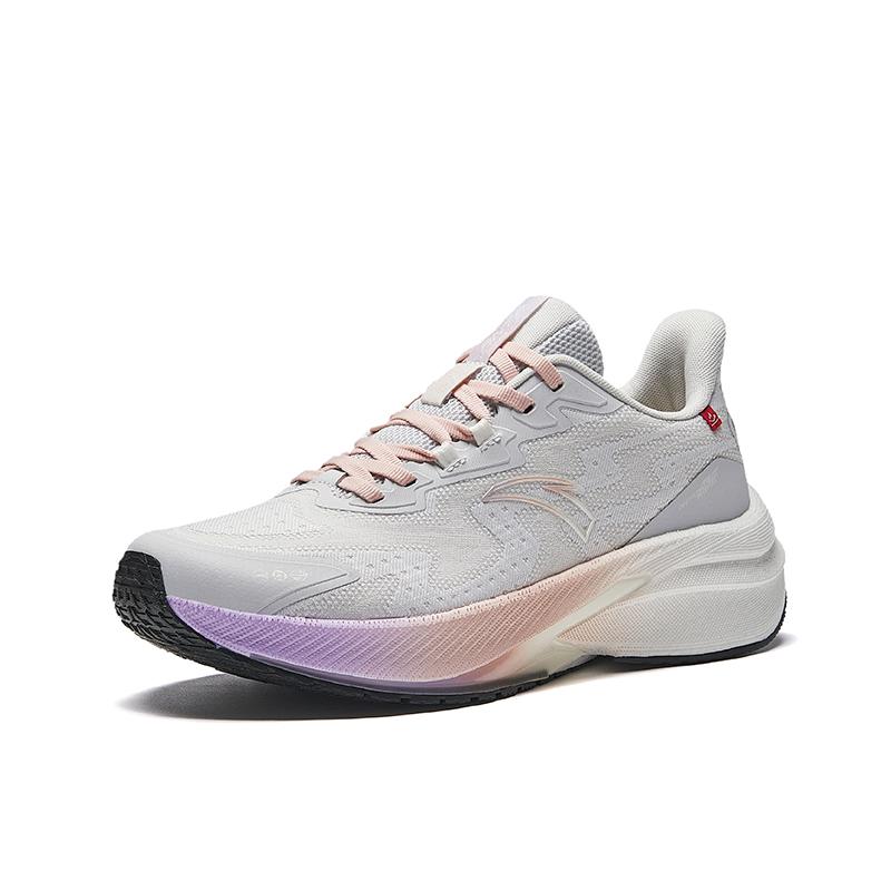 Anta Rocket 5 Shock Absorption Rebound Wear-Resistant Non-Slip Low-Top Nitrogen Technology Training Running Shoes Women Sneaker Gray 922445503-1