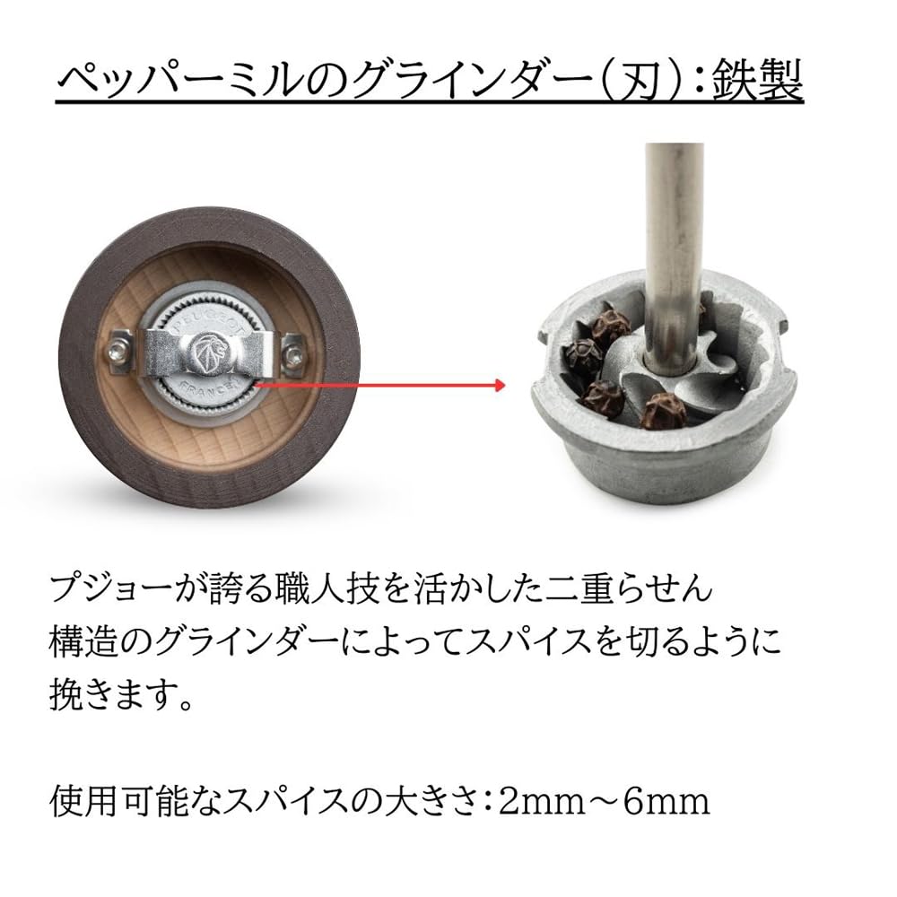 Peugeot Paris U Select Pepper Mill 12cm Shiraki 23362