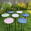 Flower-Shaped Bee Watering Station Rust-resistant Butterfly Bee Mixer Bird Bath Bowl  Backyard