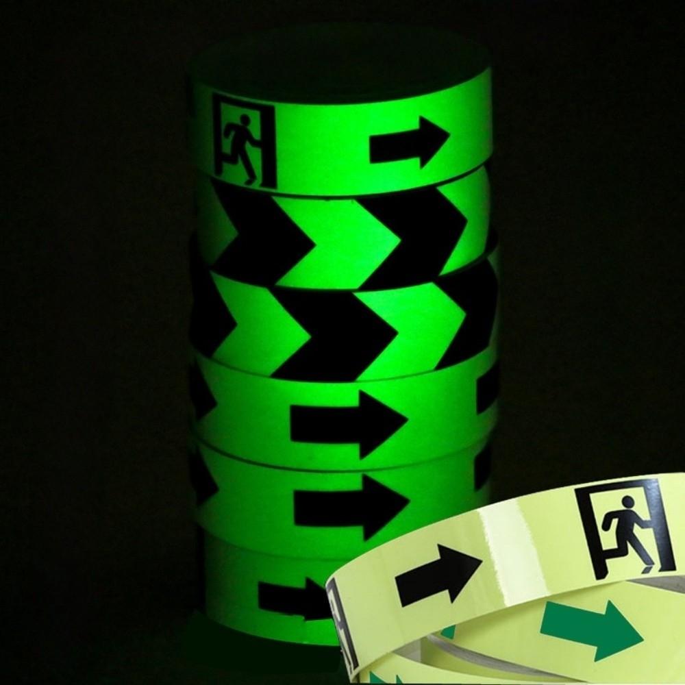 Waterproof Emergency Exit Luminous Tape Glow Ln The Dark Fluorescent Warning Tape Safety Pathways