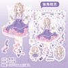 1Pc Sticker Cartoon Girls Decorative Decal Seal Cartoon Girls for Diary Planner Scrapbook School Supply Stationery