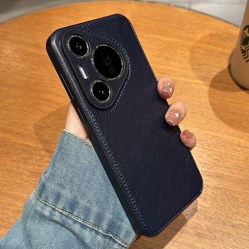Роскошный винтажный кожаный чехол для Huawei Pura 70 Ultra Mate 40 50 60 Pro Ретро противоударный силиконовый чехол-накладка для защиты объектива etui