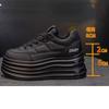 Fujin 8cm New Down Synthetic Boots Women Streth Fabric Autumn Spring Platform Wedge Fashion Chunky Sneaker Vulcanize Flats Shoes