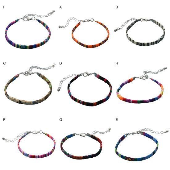 Плетеный браслет Бохо Этнический Тканый Регулируемый Геометрический Декоративный Подарок Женщинам Красочный Веревочный Браслет Аксессуары для Запястья для Повседневной Носки