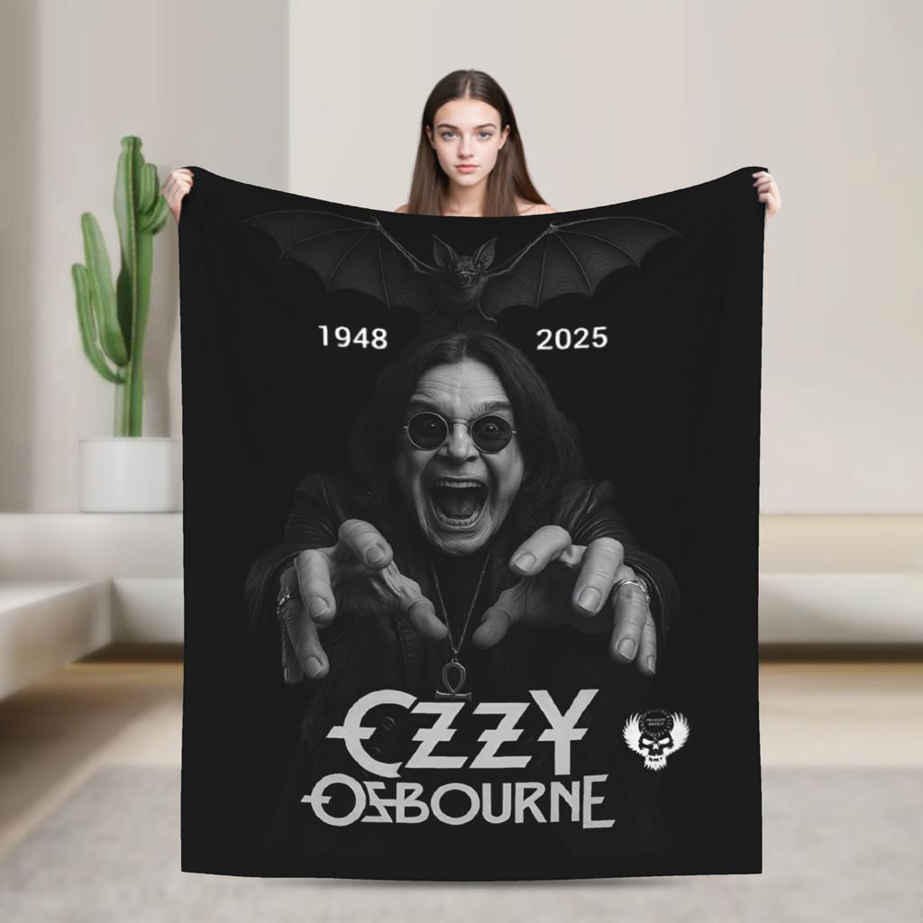 Оззи Осборн Рок-группа Одеяло Флис Весна Осень Многофункциональные Мягкие Пледы для Постельного Белья Путешествий Постельное Белье Пледы
