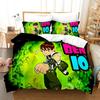 3D мультфильм Ben10 пододеяльник с наволочкой комплект постельного белья односпальная двуспальная кровать двуспальная кровать размера «king-size» комплект для домашнего текстиля