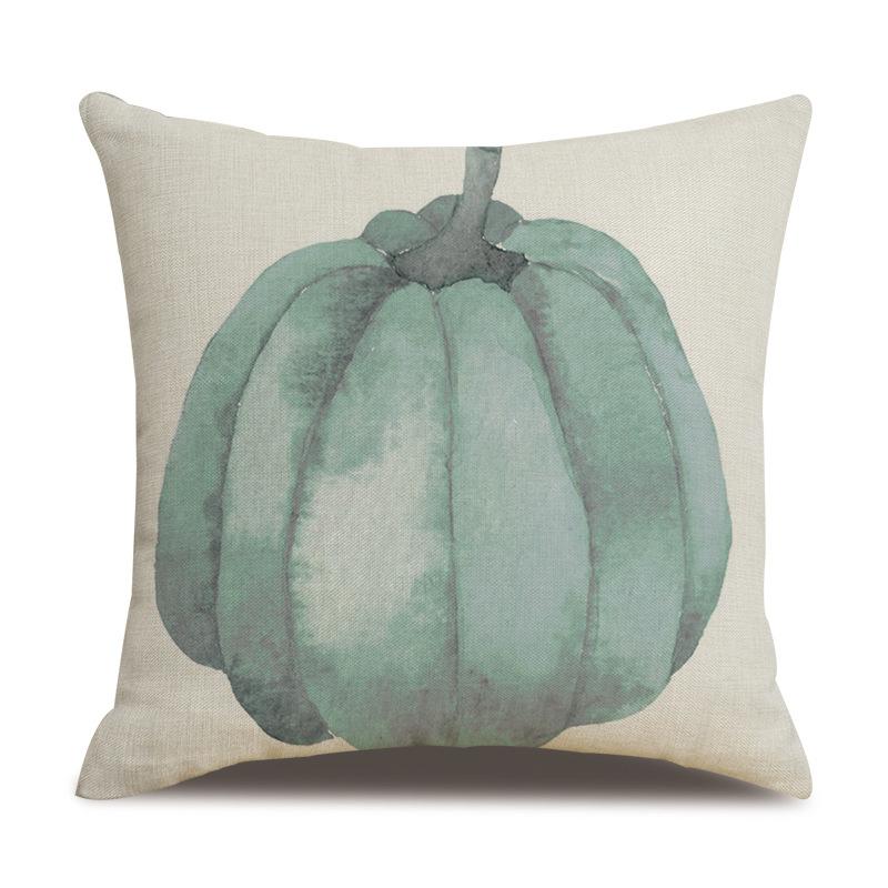 Подушка из льна на День благодарения, осенняя наволочка с принтом тыквы
