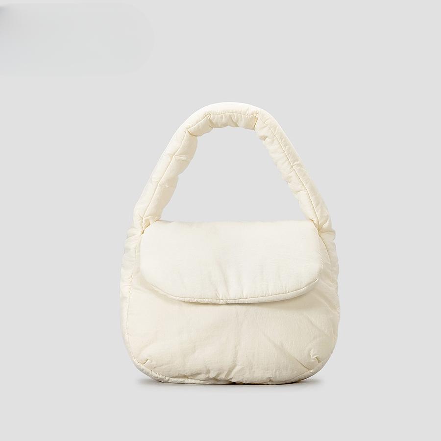 Женская сумка-клапан из хлопка с зажимом, маленькая сумка, сумка через плечо цвета конфет, симпатичная легкая сумка-седло