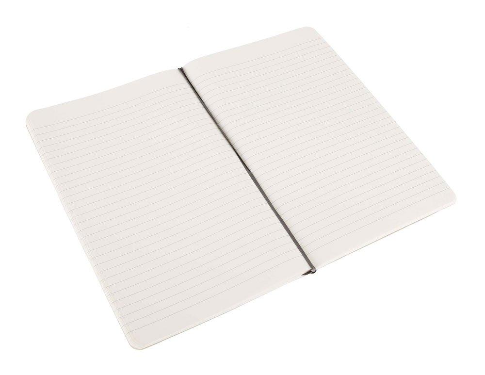 Блокнот Moleskine Classic, Мягкая обложка, Горизонтальная разметка, Большой формат (13см x 21см), Черный, QP616