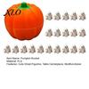 Seasonal Tabletop Accents Pumpkin Bucket with Mini Ghosts, Halloween Candy Bowl, Cute Ghost Room Decor for Figurines, Party Snack Holder Farmhouse