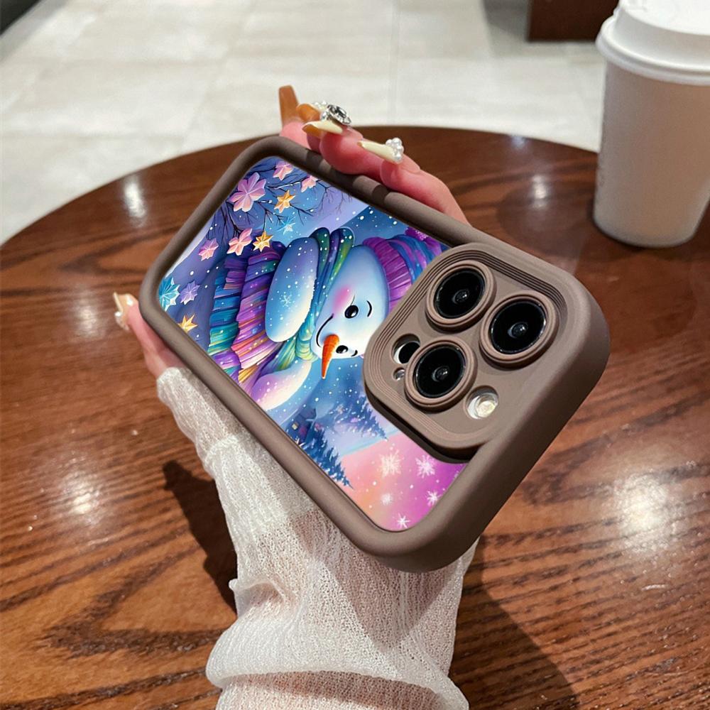 N116 Счастливого Рождества С Новым годом арт Мягкие чехлы для телефонов Angel Eyes для iPhone 16 15 14 13 11 Pro Max 8 7 6s Plus 12 mini XR XS Max Противоударный чехол