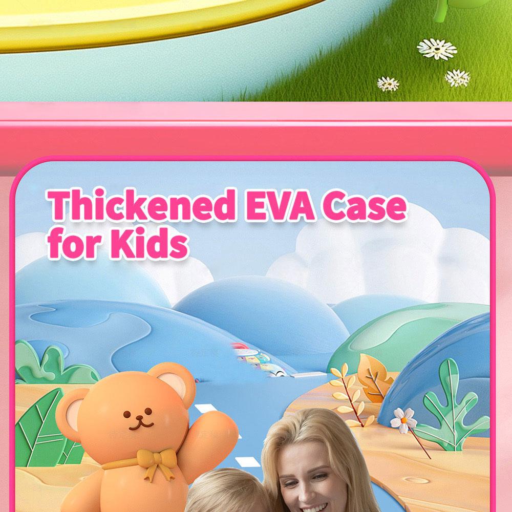 Детский планшет G-tab T7 Pro, 7 дюймов 1024*600 IPS-экран, Android 14, 1,5 ГГц четырехъядерный процессор, 4 ГБ ОЗУ (2 ГБ + 2 ГБ расширение) 64 ГБ ПЗУ