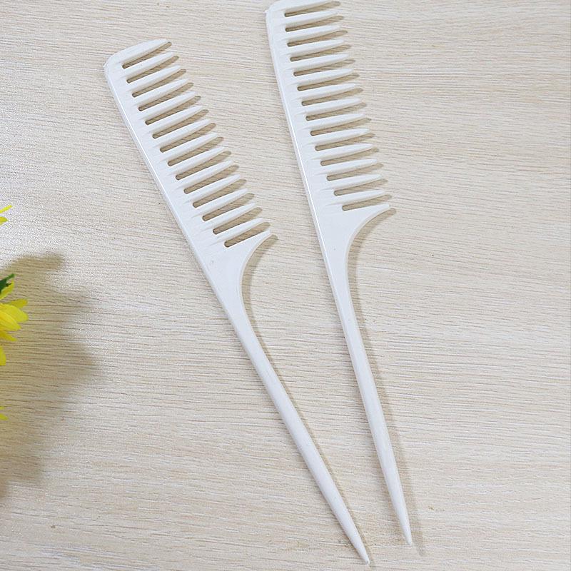 Steel Pin Tail Comb for Hair Dyeing, Styling, Teasing, Sectioning, and Wide-Tooth Combing