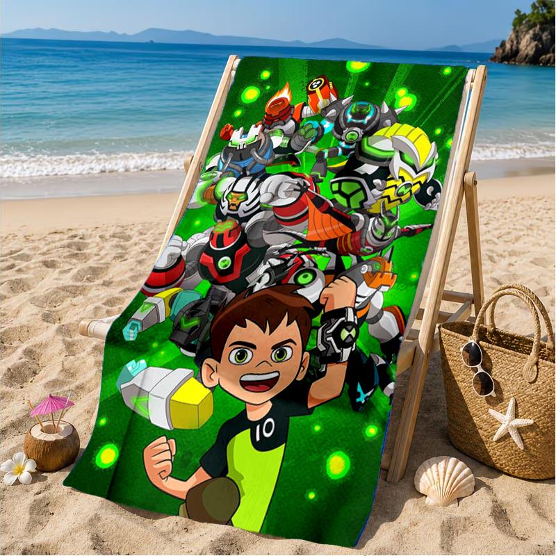 Alien heroes Beach Towel, Microfiber Beach Towel, Perfect For Pool, Beach, Travel, Home Decor Beach Party Fan gifts