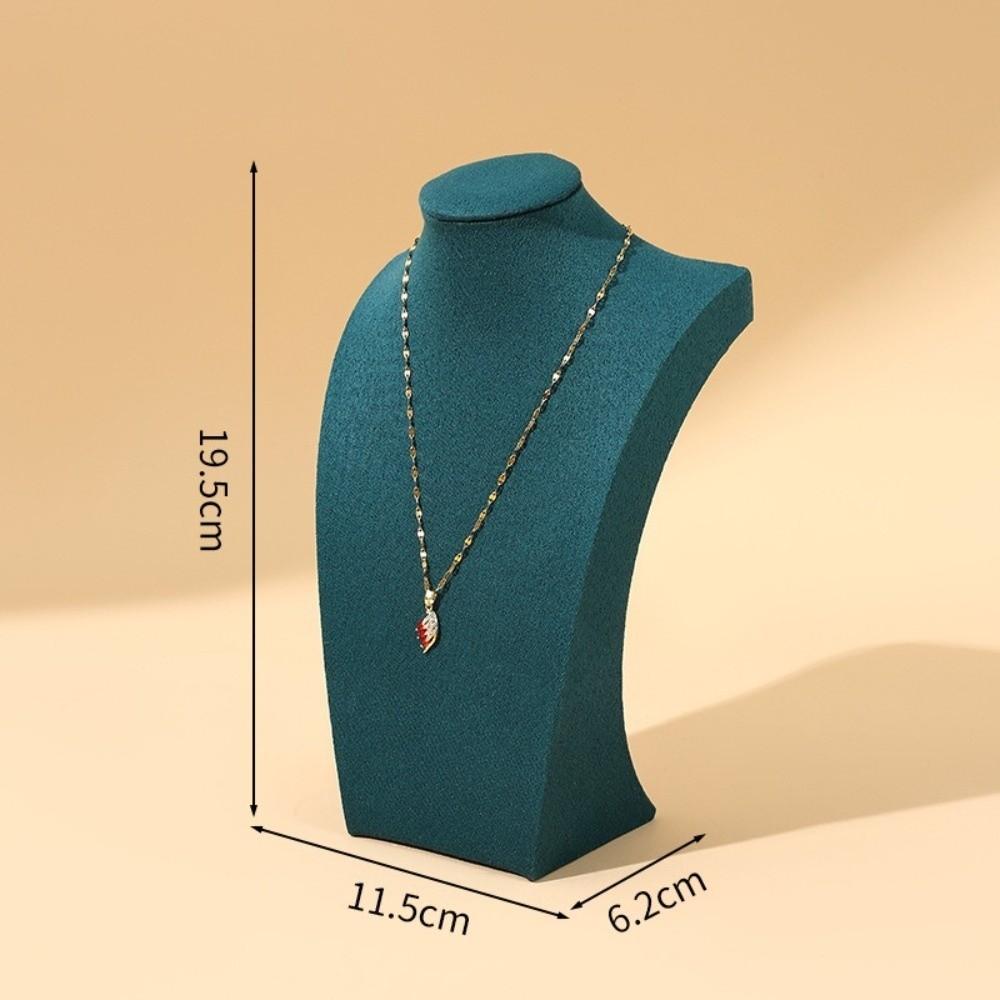 Mannequin Bust Necklaces Easel Showcase Velvet Jewelry Display Necklace Earrings Rings Pendant