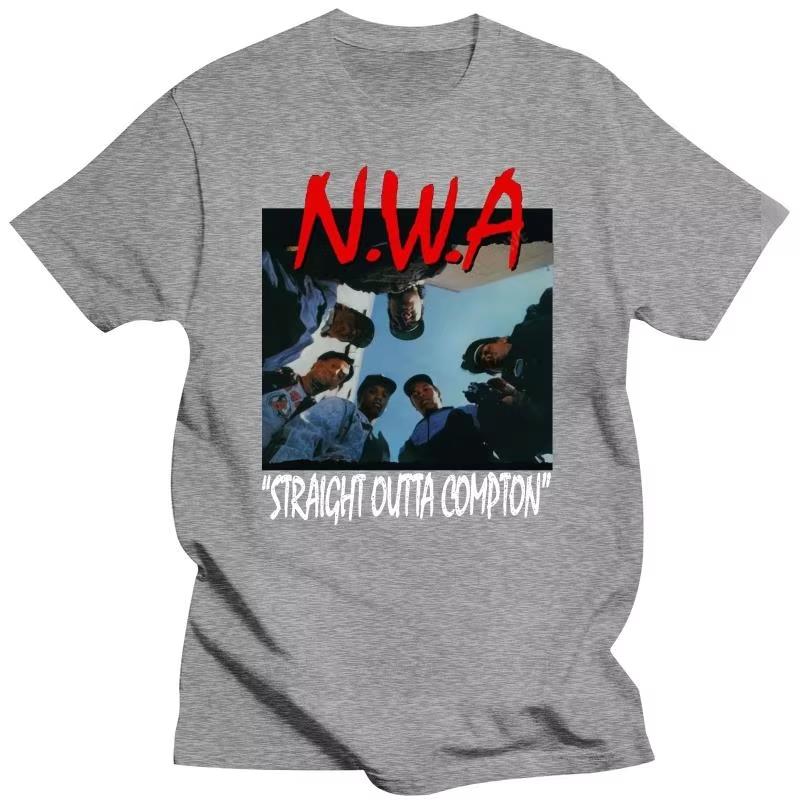 2025 Новое поступление футболок NWA STRAIGHT OUTTA COMPTON Мужская черная рэп-футболка НОВАЯ футболка Подарок Больше размеров и цветов фирменный топ