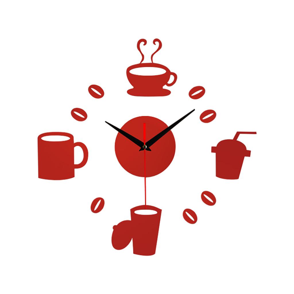 Безрамные DIY настенные немые часы 3D зеркальная поверхность стикер домашний офисный декор