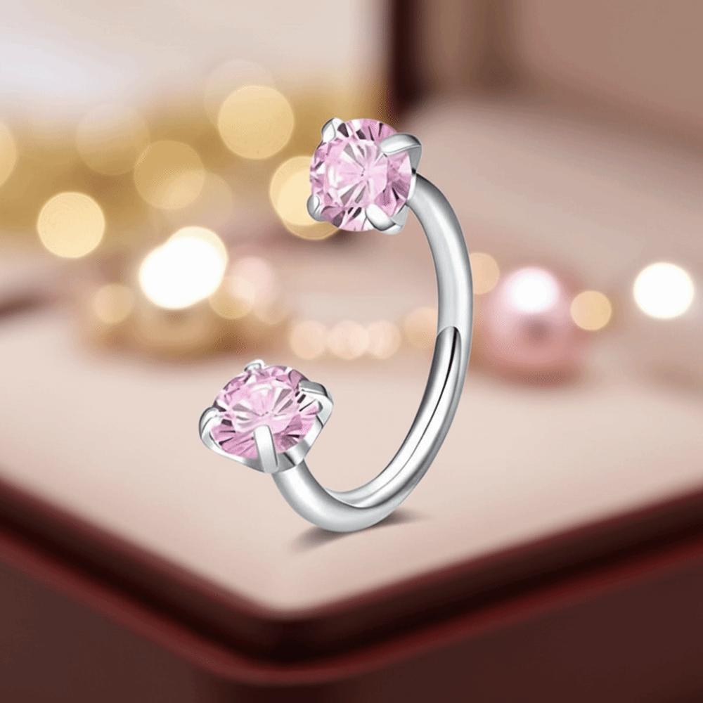 2 PCS Stainless Steel Cartilage Helix Earrings Elegant Daith Piercing Jewelry Nose Ring Gift