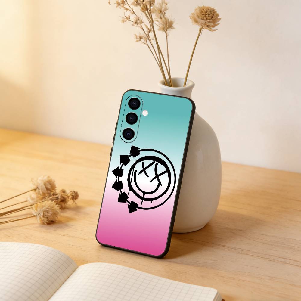 Панк Чехол для телефона группы B-Blink-182 для Samsung Galaxy A73, A72, A71, A70, A53, A52, A51, Мягкий силиконовый черный чехол